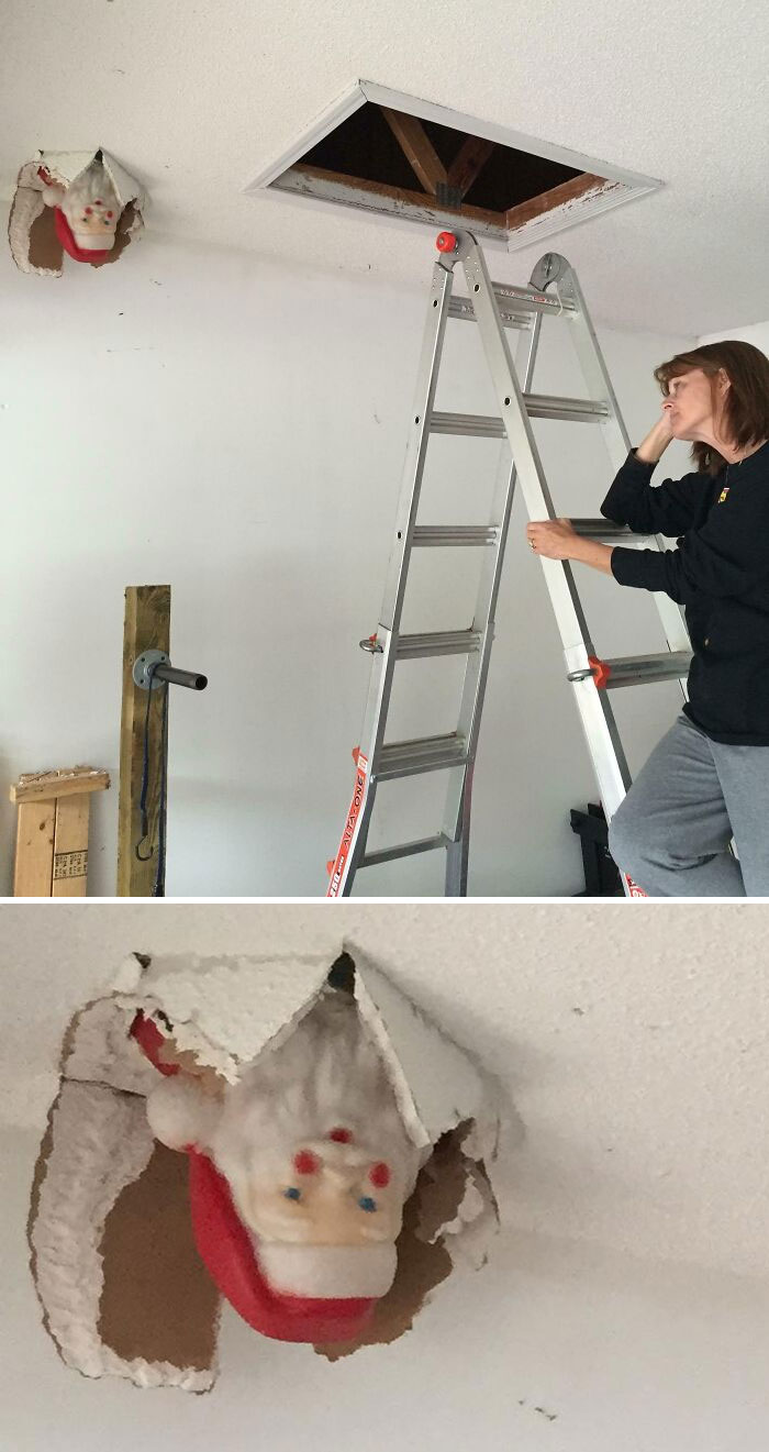 Mi madre estaba limpiando la buhardilla
