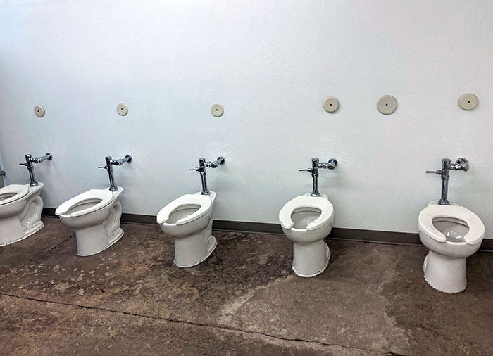 Mi hermana y yo fuimos al baño durante el partido de softbol de mi otra hermana y vimos esto