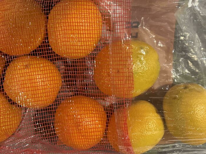 Esta bolsa de malla hace que las naranjas parezcan mucho más «naranjas»