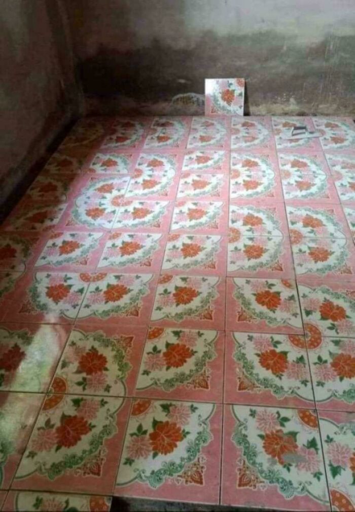 Estos mosaicos forman un patrón más grande