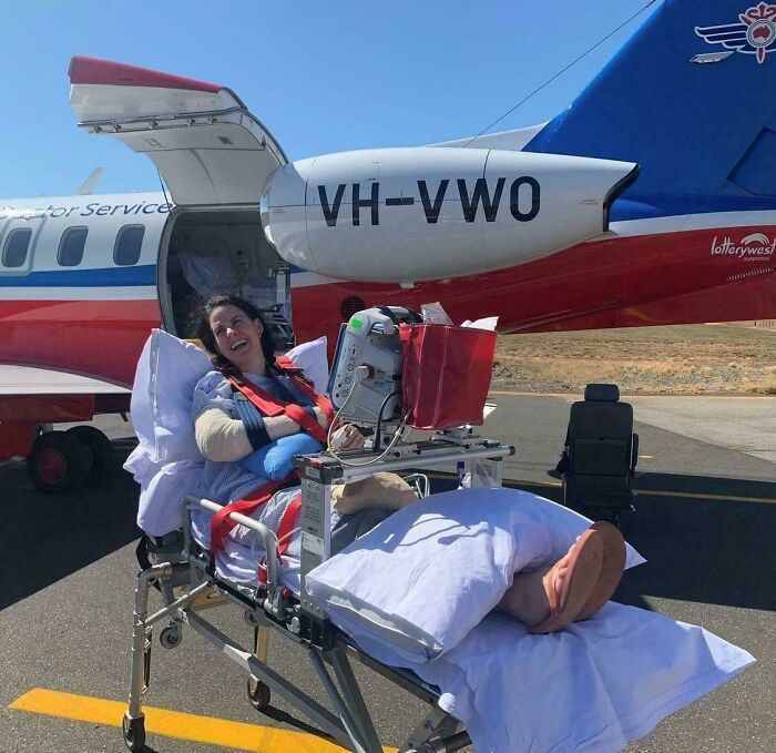 En Australia, esto no le cuesta nada al paciente. No importa si es ciudadano o turista.