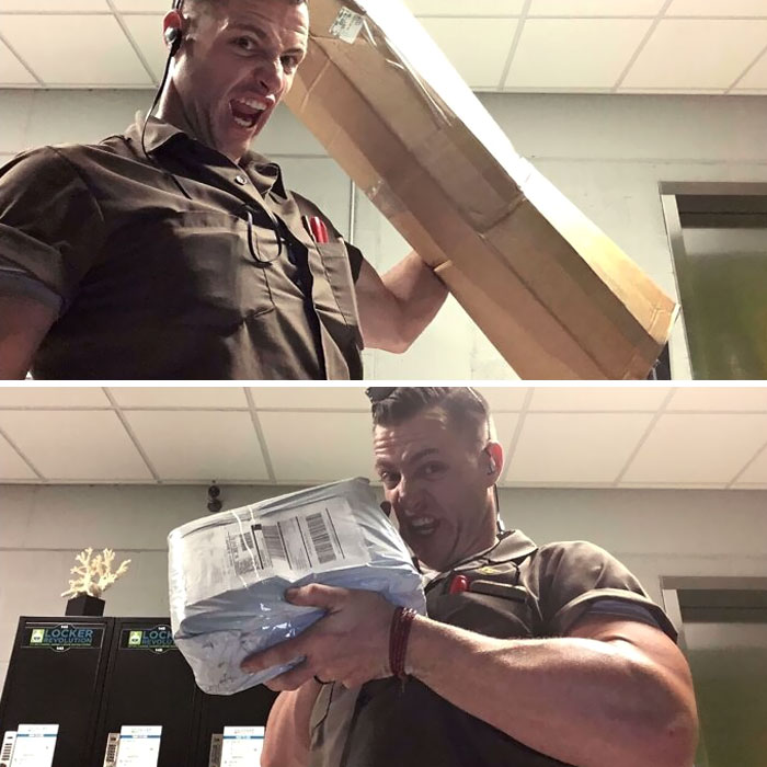 Recibo un email cada vez que me entregan un paquete en la oficina de correos de mi apartamento. Se supone que es una foto de la etiqueta, pero hay un tipo...