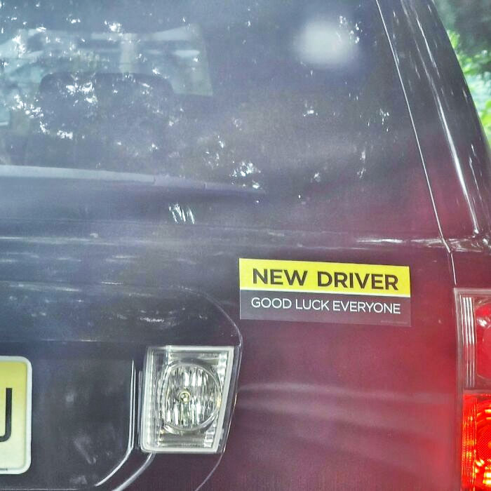 Conductor nuevo, buena suerte a todos