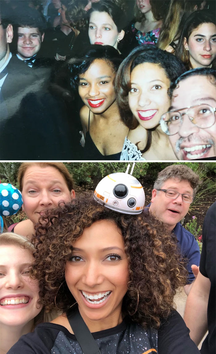 El actor Sean Astin me hizo photobomb en el 93 en el Baile Inaugural de D.C. y de nuevo 26 años después en Disneylandia