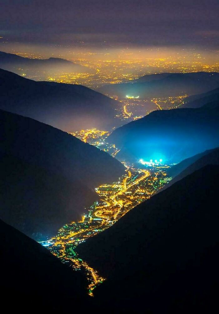 Valle de las luces en Italia