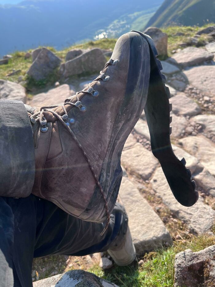 Iba bajando por la montaña más alta del Reino Unido y ocurrió esto