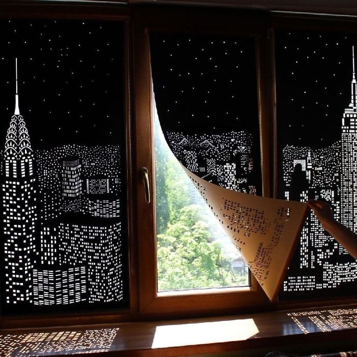 Cortinas opacas con paisajes