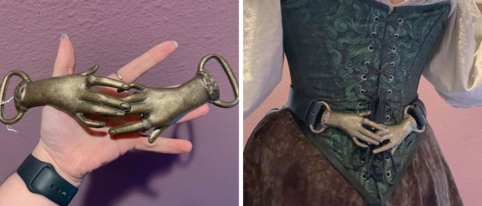 Conseguí esta hebilla por 62$ y enseguida le hice un cinturón para llevarla