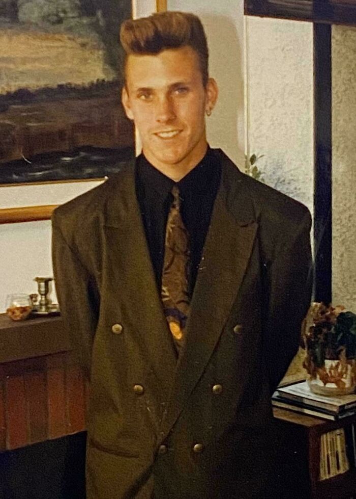 1991, rumbo a la ceremonia de graduación del instituto
