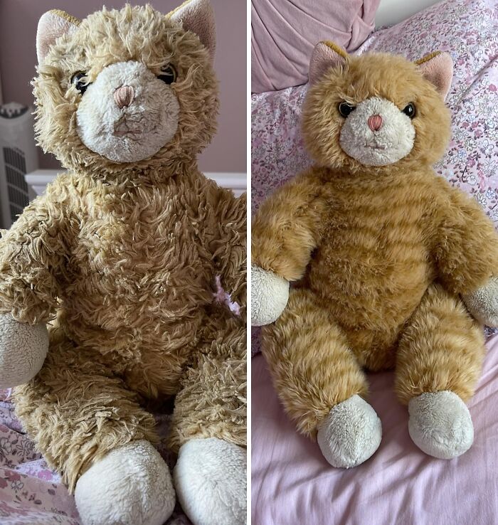 Limpié mi peluche favorito de 23 años