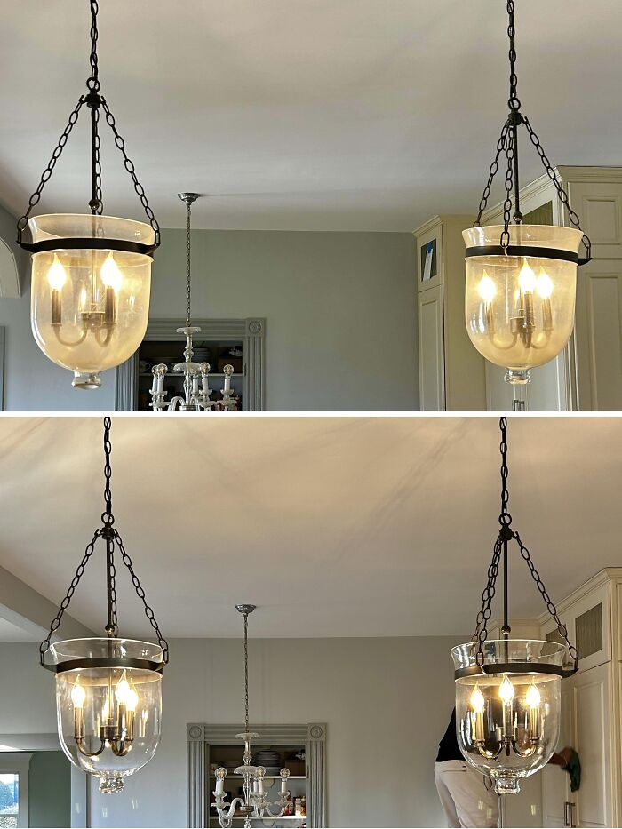A quién no le gustan las luces de la cocina limpias (antes y después)