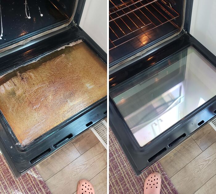 El trabajo que hoy hice en este horno… Antes y después