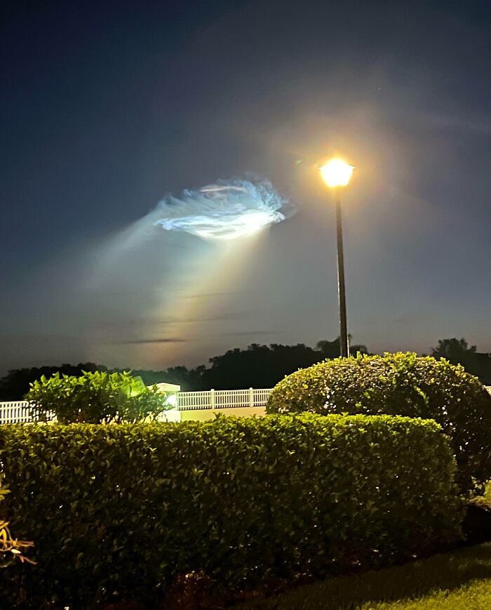Vi esta extraña nube mientras corría