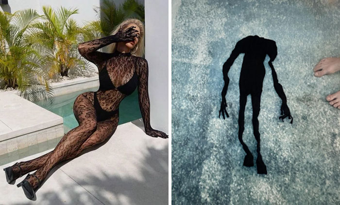 Pedí este traje sexy de encaje y acabé con esta sombra terrorífica