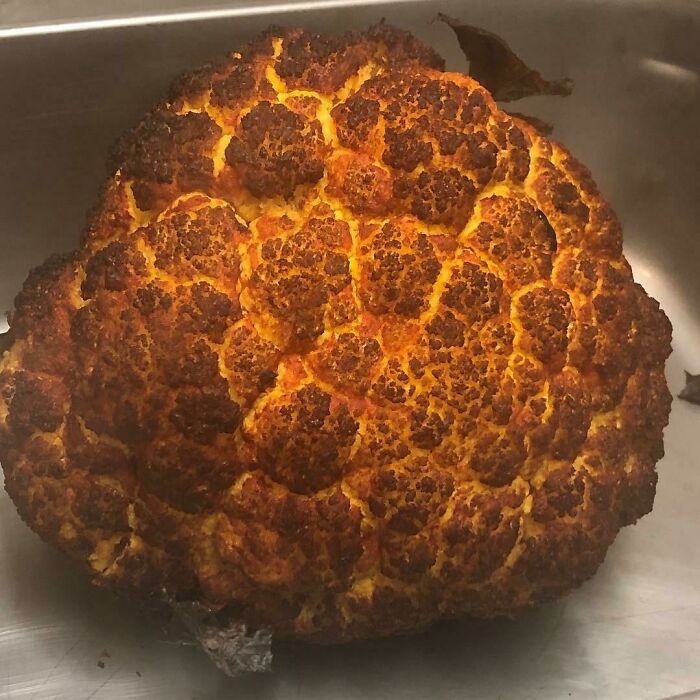 La coliflor ahumada de mi amigo parece una explosión