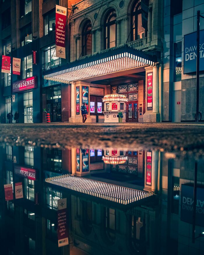 Reflejo genial tras la lluvia