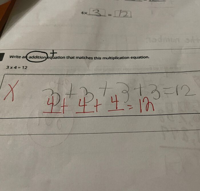 El exámen de matemáticas de mi hijo