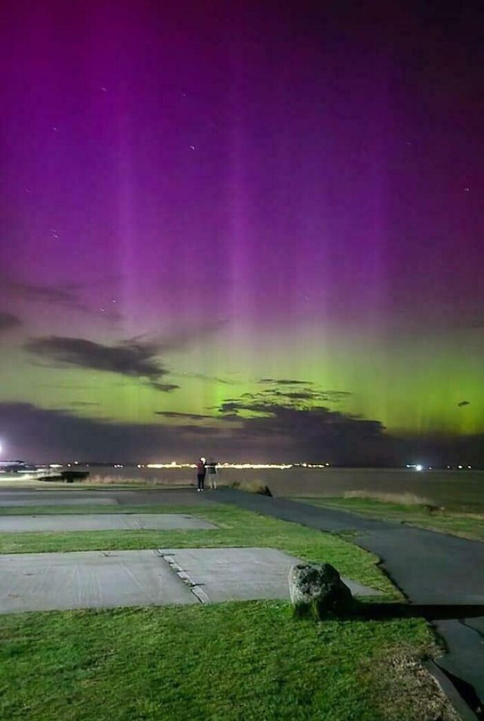 Aurora sobre Reino Unido