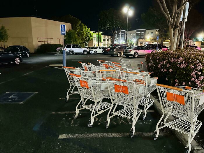 No deberías ir a comprar si eres incapaz de devolver los carritos a su sitio