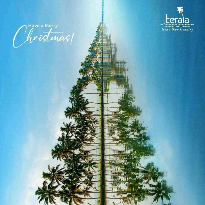 Anuncio turístico de Kerala (India) para Navidad