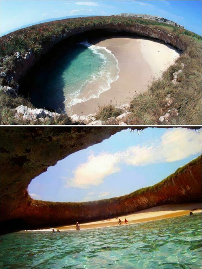 Playa oculta, islas Marieta, Mexico