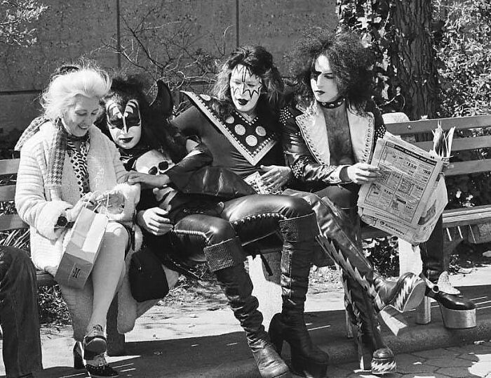 Kiss en Central Park, 1974