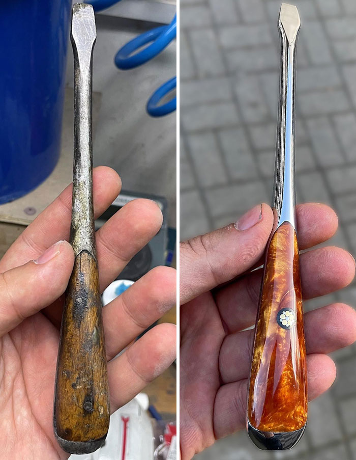 Viejo destornillador renovado