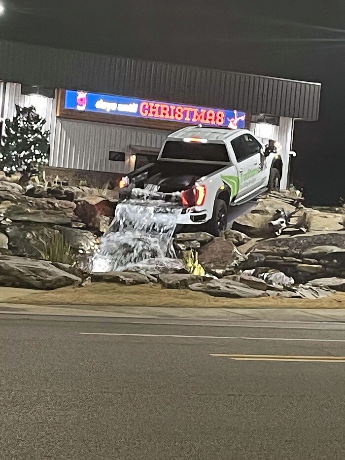 La fuente camioneta en Cullman, Alabama