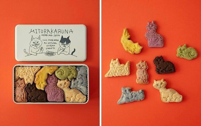 Maravilloso envase de galletas Mitorakaruna japonesas