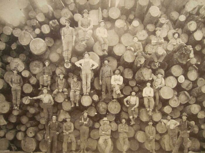 Leñadores, 1900 aprox.