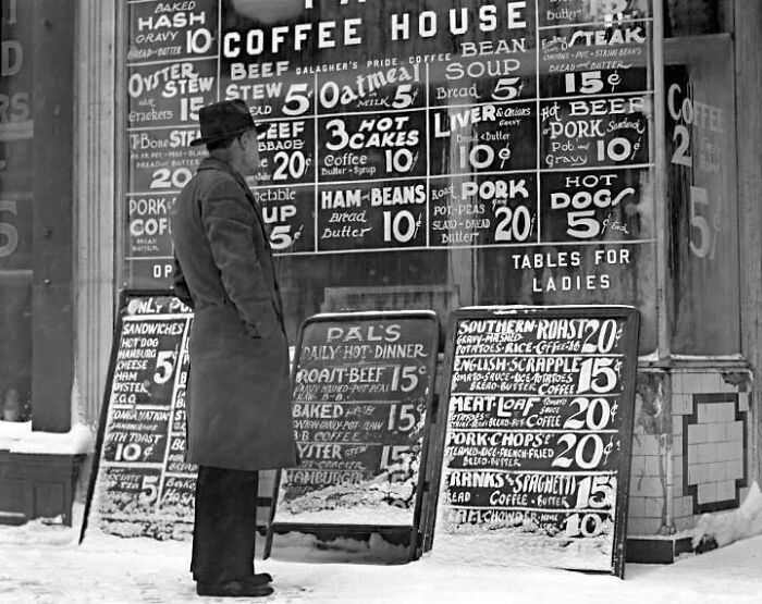 Cafetería, Baltimore, Maryland, 1930