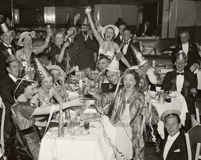 Fiesta de Nochevieja, años 30