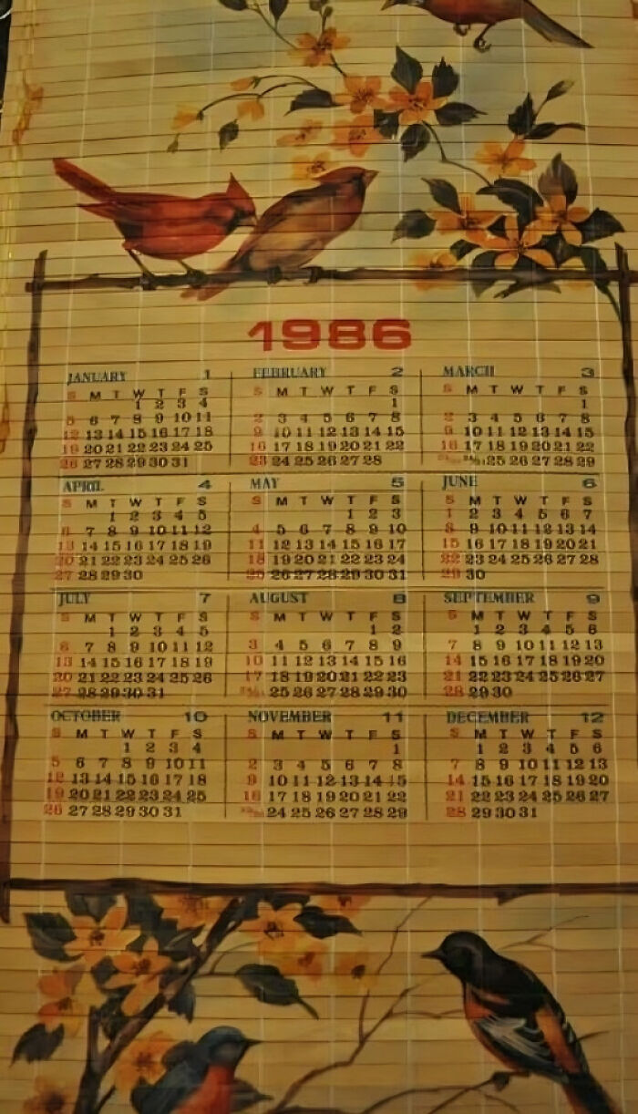 ¿Recordáis estos calendarios de madera? Mi madre los tenía