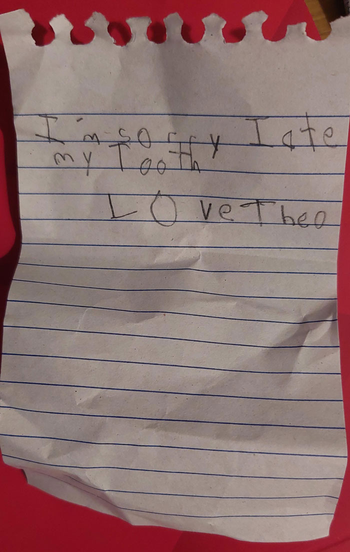 La carta de mi hijo para el hada de los dientes