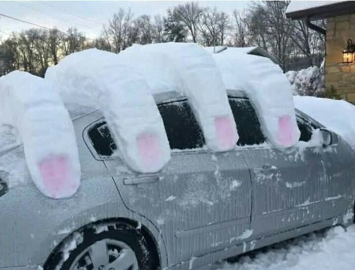 La nieve me ha atrapado, no puedo ir a trabajar