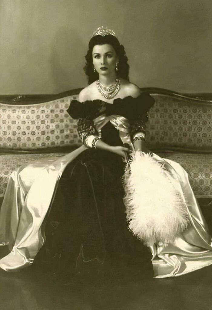 La princesa de Egipto y reina iraní Fawzia Fuad, año 1939