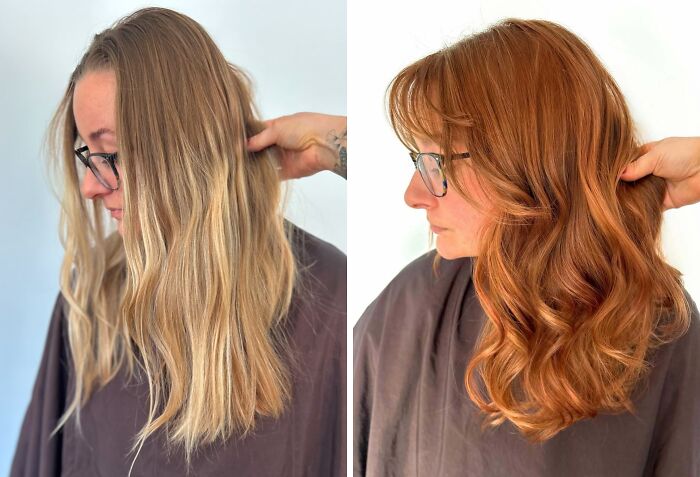 Mujer con un cambio de look que demuestra cómo un buen corte de pelo puede transformar tu rostro y estilo personal.
