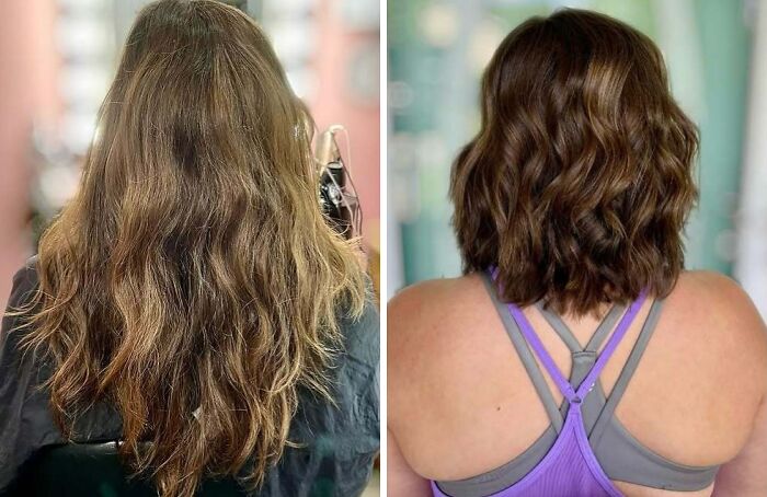 Antes y después de un buen corte de pelo que transforma el rostro con un estilo más moderno y cuidado.