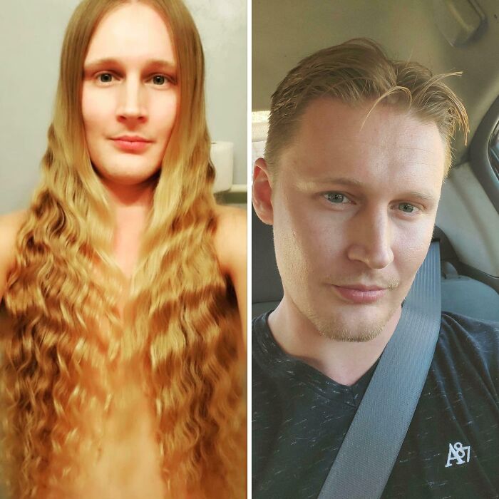 Hombre con cambio de look mostrando cómo un buen corte de pelo puede cambiar tu rostro y mejorar tu estilo personal.