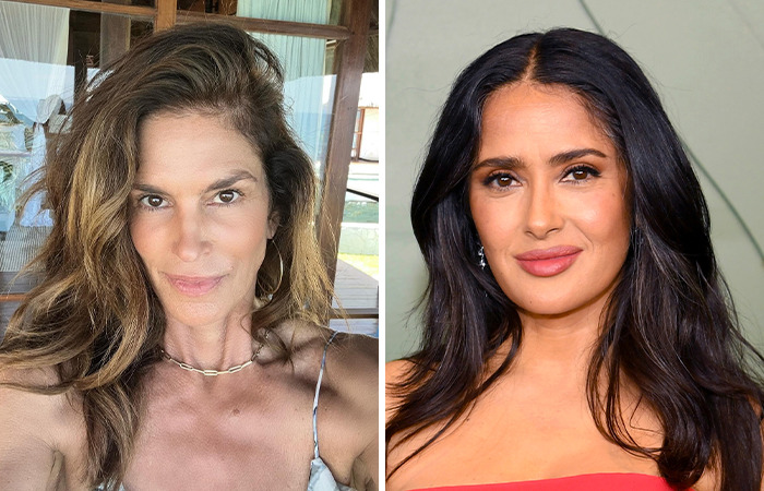 Cindy Crawford y Salma Hayek (58)