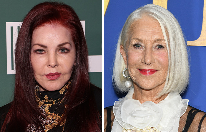 Priscilla Presley y Helen Mirren (79)