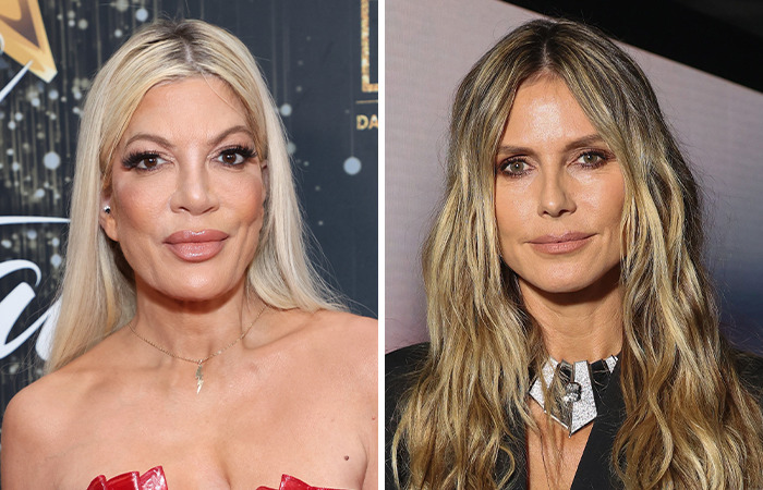 Tori Spelling y Heidi Klum (50)