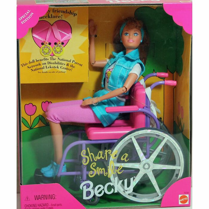 Muñeca en silla de ruedas, destacando diversidad e inclusión, representando datos sorprendentes sobre lo poco que sabemos.