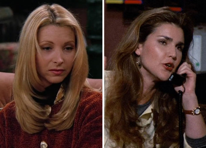 Dos actrices en escenas diferentes, mostrando cambios de actores en películas.