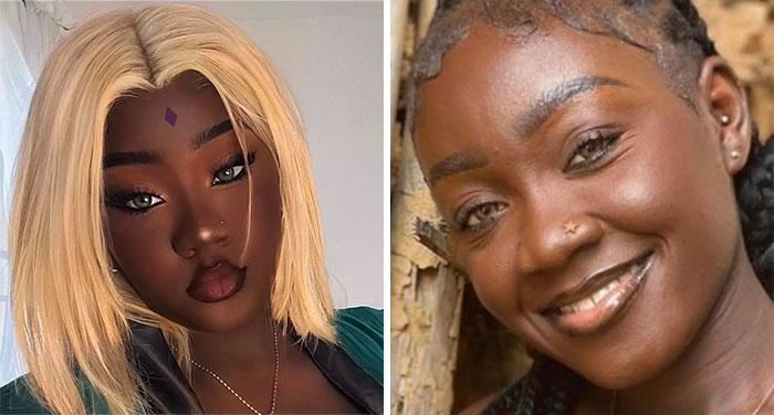 Dos mujeres en fotos lado a lado muestran la diferencia entre Instagram y realidad.