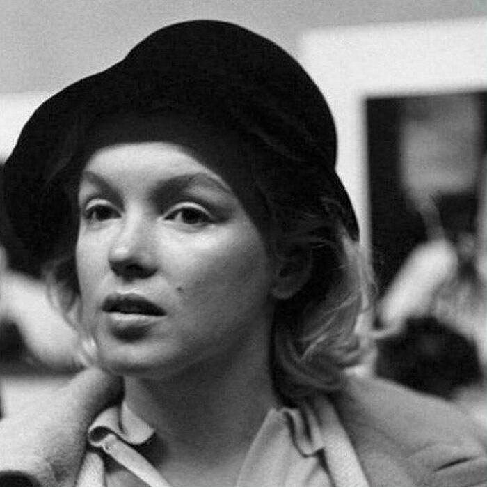 Rara foto de Marilyn Monroe sin maquillaje, 1955