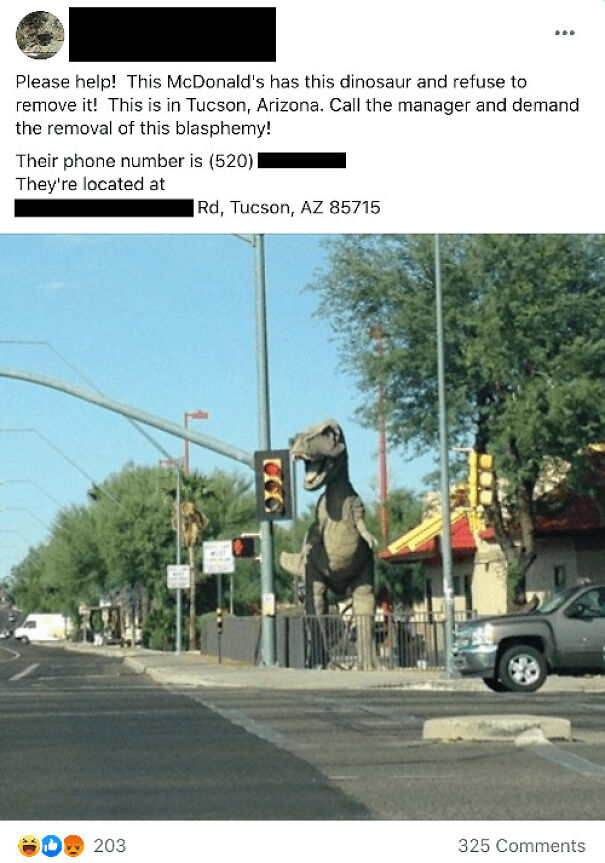 What did those dinosaurs ever do to you?
