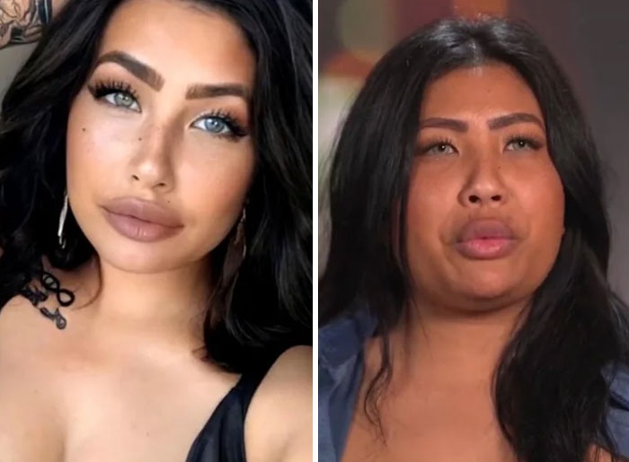 Comparación de Instagram VS realidad mostrando la verdad tras fotos con maquillaje y sin maquillaje en un mismo entorno.