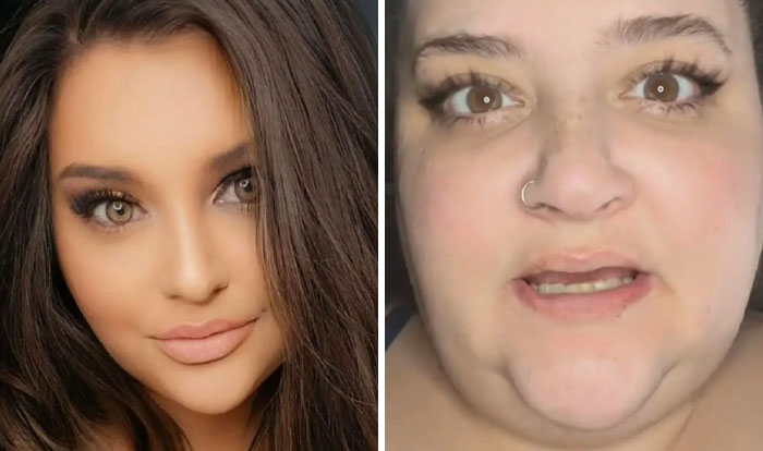 Comparación de Instagram vs realidad mostrando diferencias en apariencia y retoques en fotos frente a la verdad natural.