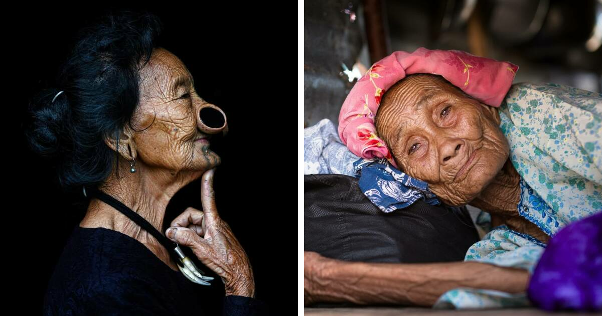 Retratos elocuentes de personas mayores con expresiu00f3n serena y detalles culturales, mostrando la belleza de la vejez.